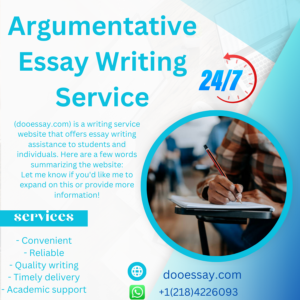 Argumentative Essay Writing Service