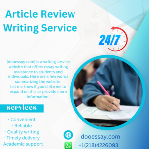 Article Review Writing Service