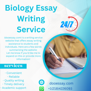 Biology Essay Writing Service