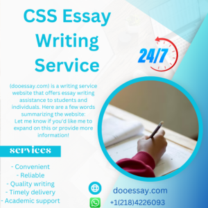 CSS Essay Writing Service