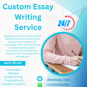 Custom Essay Writing Service