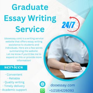 Graduate Essay Writing Service