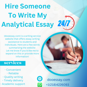 Hire Someone To Write My Analytical Essay