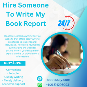 Hire Someone To Write My Book Report