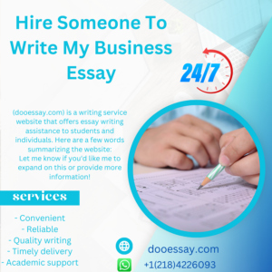 Hire Someone to Write My Business Essay