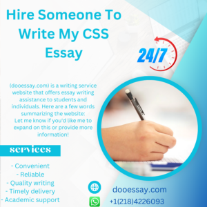 Hire Someone to Write My CSS Essay