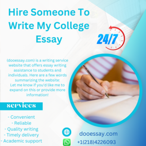 Hire Someone to Write My College Essay