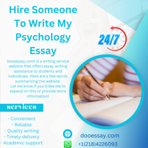 Hire Someone to Write My Psychology Essay