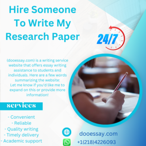 Hire Someone to Write My Research Paper