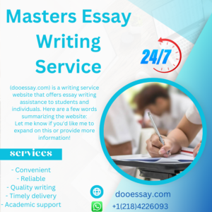 Masters Essay Writing Service