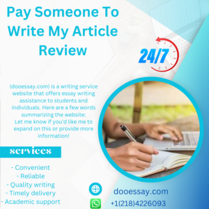 Pay Someone To Write My Article Review