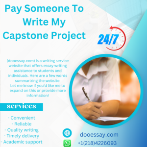 Pay Someone to Write My Capstone Project