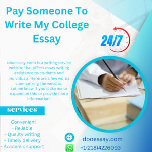 Pay Someone To Write My College Essay