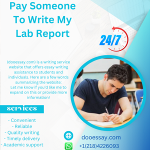 Pay Someone to Write My Lab Report