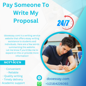 Pay Someone To Write My Proposal