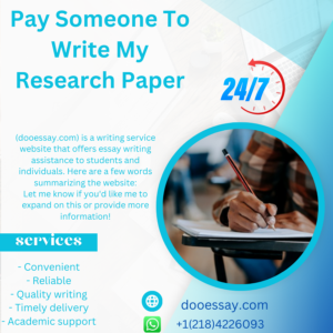 Pay Someone to Write My Research Paper