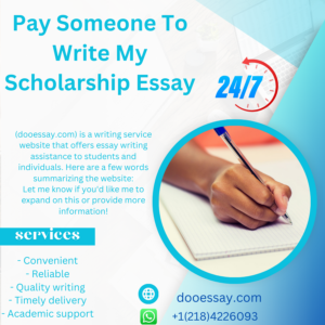 Pay Someone to Write My Scholarship Essay