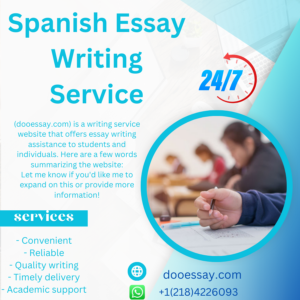 Spanish Essay Writing Service